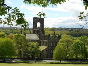 The ruins of Kirkstall Abbey